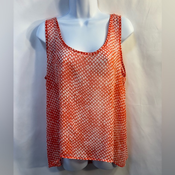 Soprano Women’s Orange and White Blouse - Picture 1 of 5